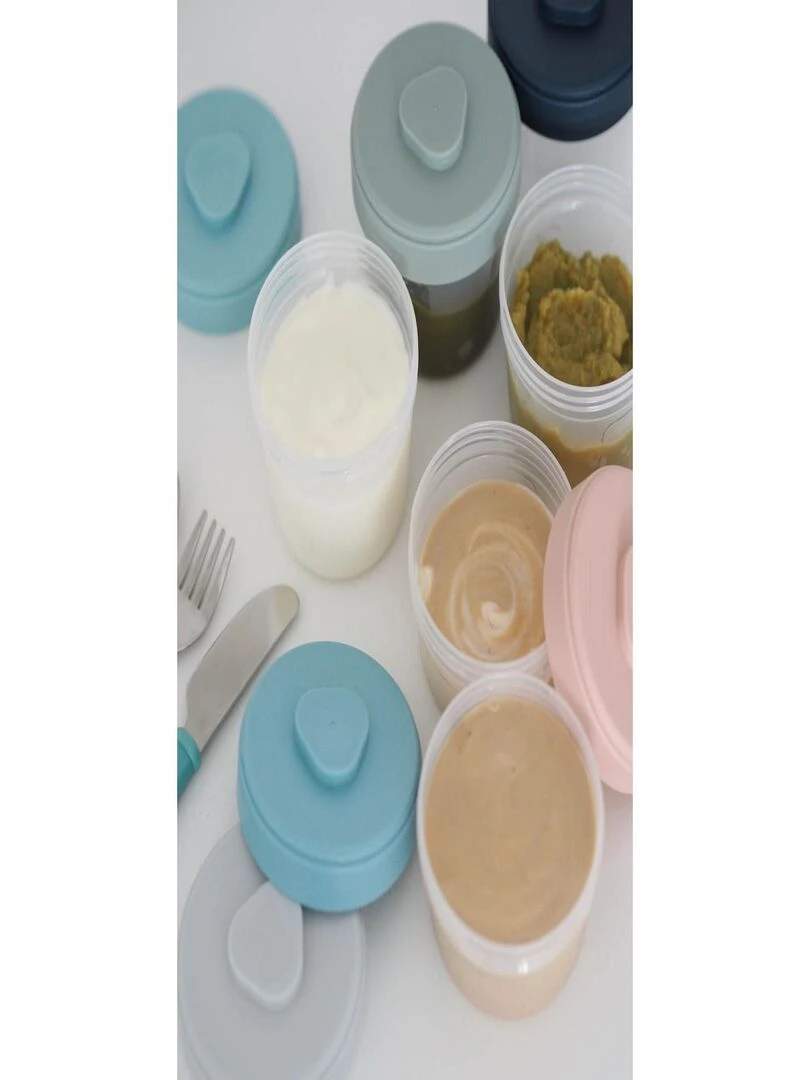 Set 1er âge 6 portions clip (2x90ml + 4x150ml) Multicolore