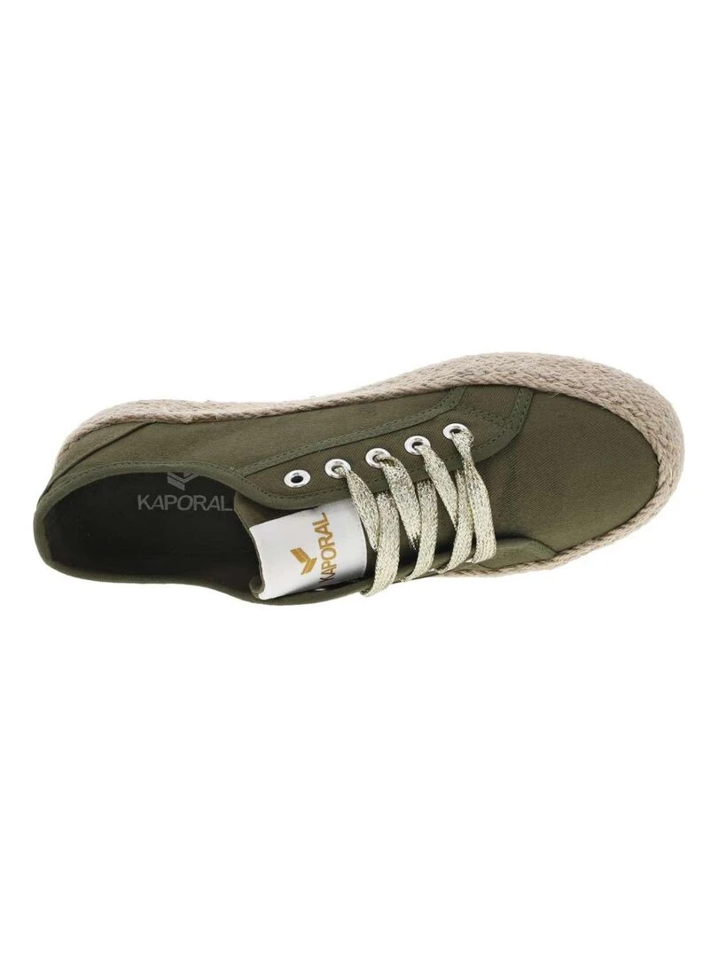KAPORAL   Baskets basses toile   Kaki