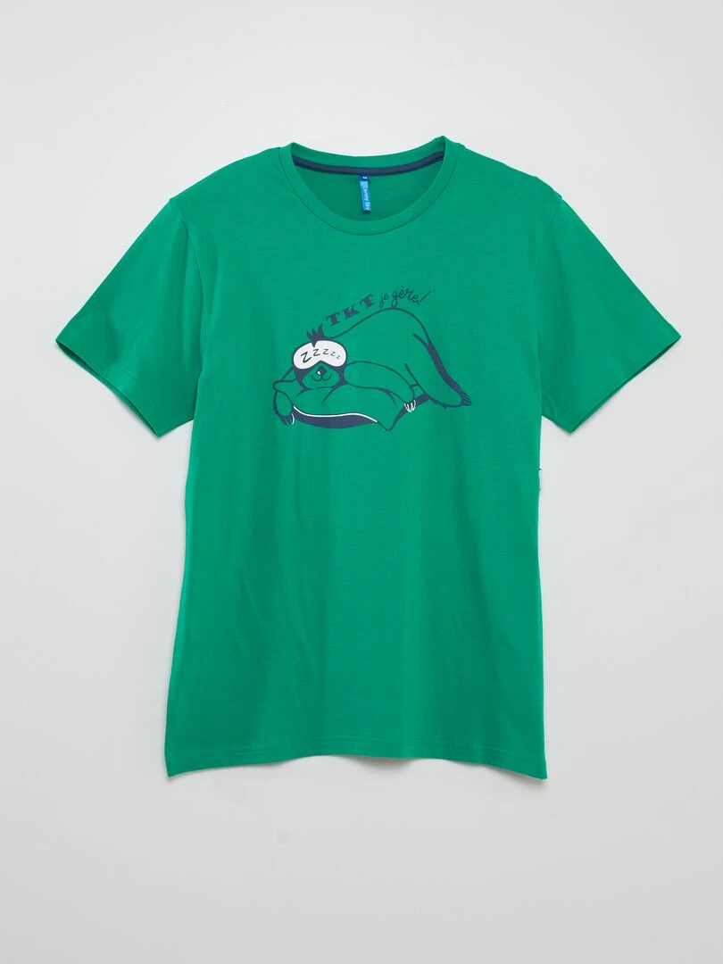 Pyjama d'ensemble   2 pièces   Vert