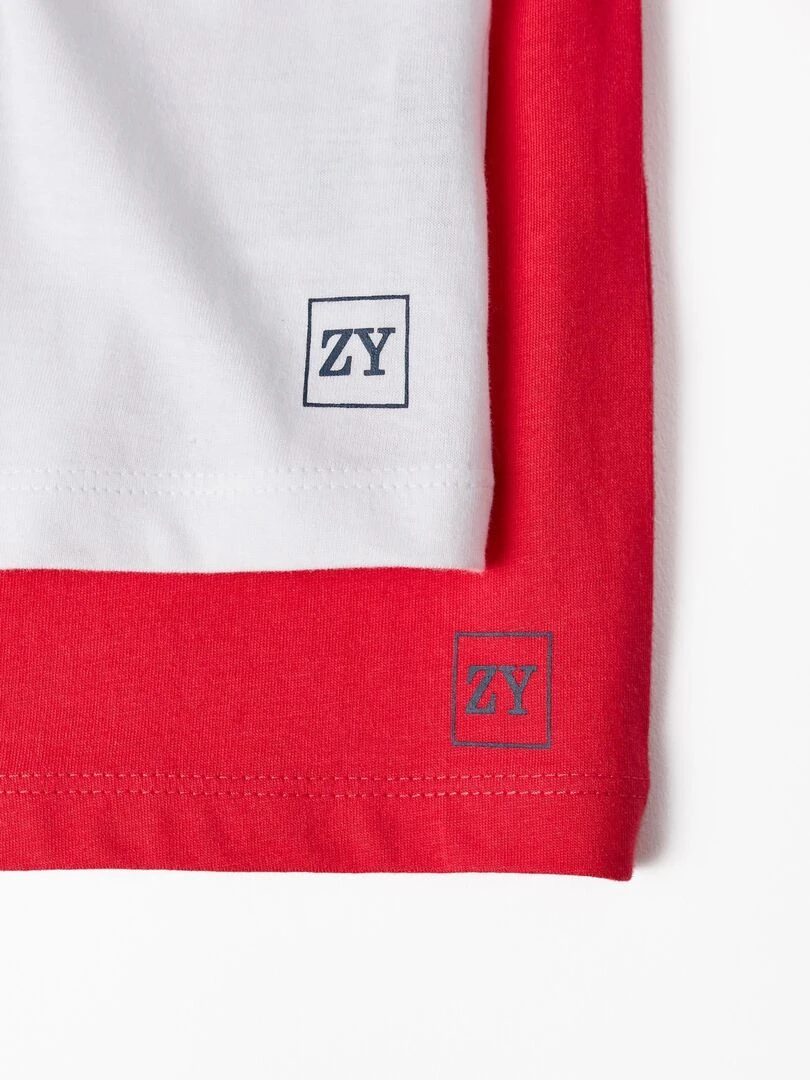 Pack 2 T shirts à manches longues pour bébé garçon manches longues MAXI NATURE   Rouge