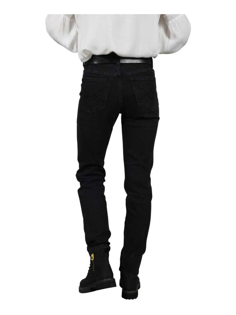 CHATTAWAK   Pantalon coton slim   Noir