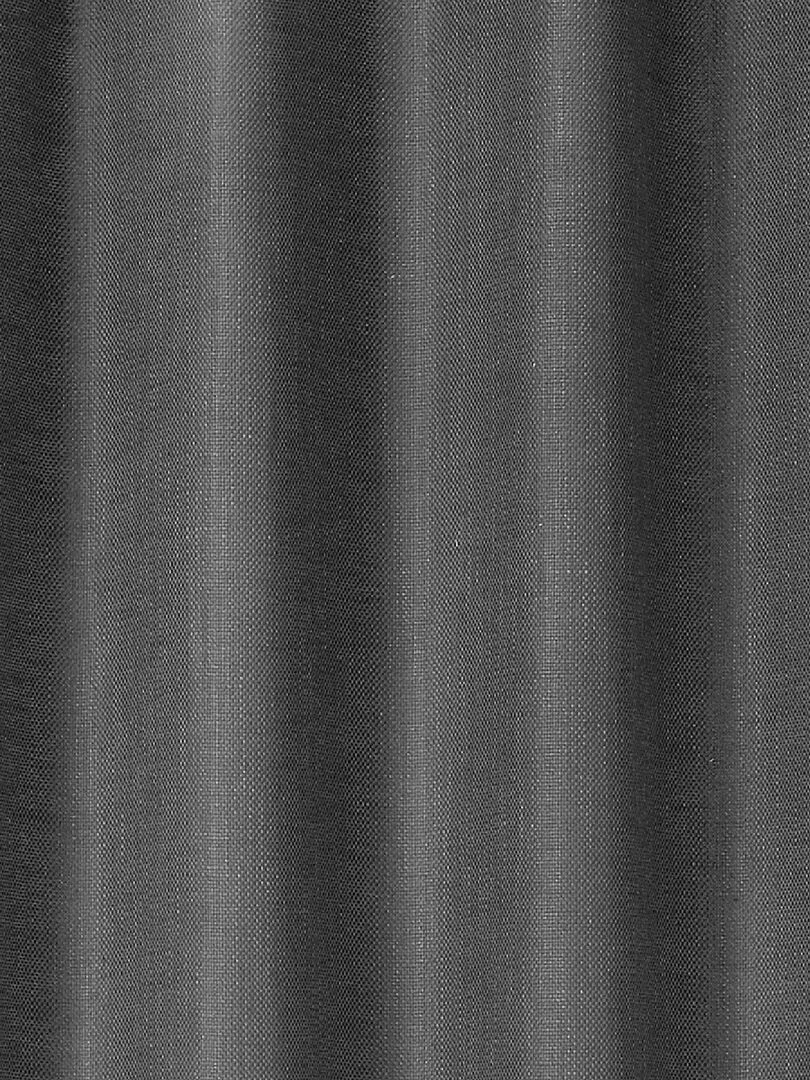 Rideau uni et naturel en poly/lin   Gris foncé