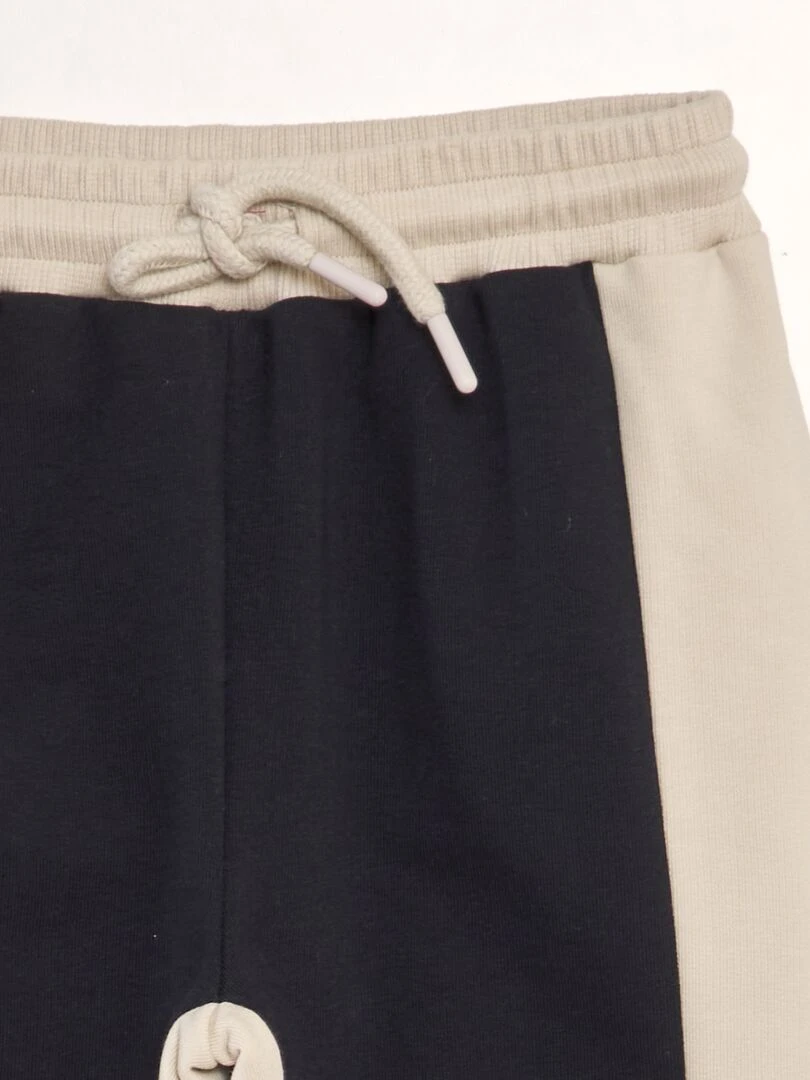 Pantalon de jogging en molleton   Beige/noir