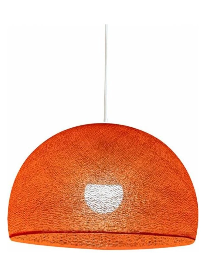 Abat jour coupole orange fifty 50 et sa suspension simple Orange