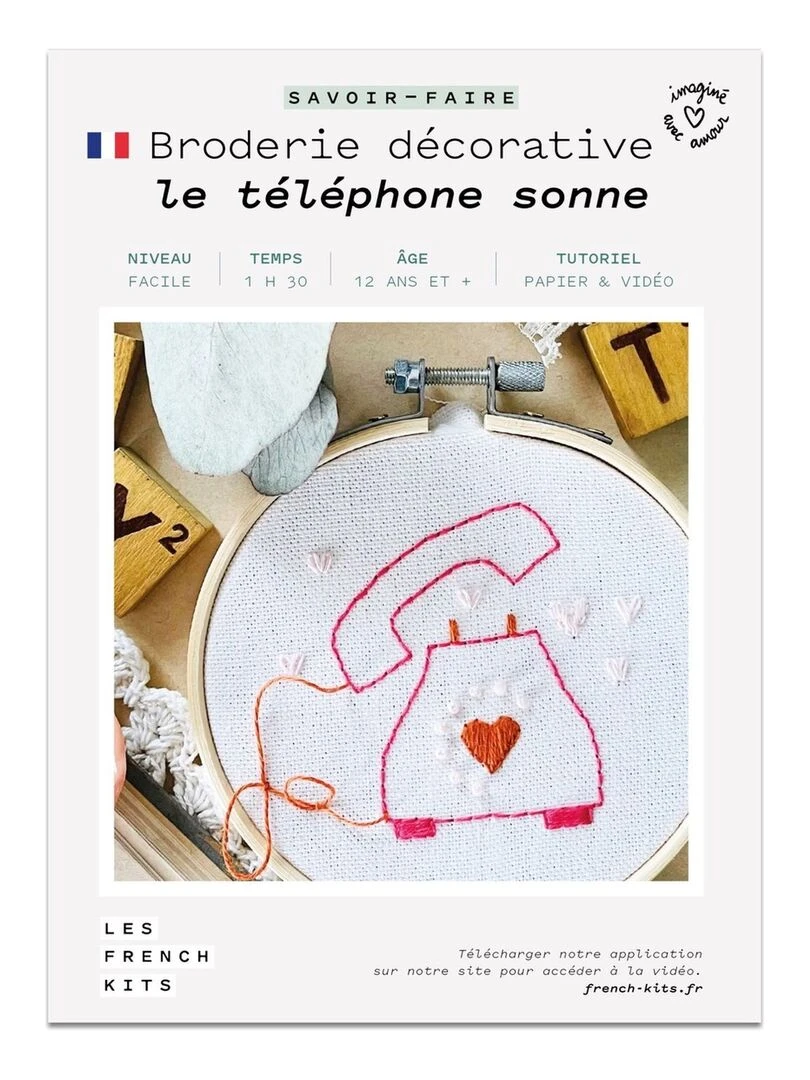Coffret DIY Broderie décorative Le téléphone sonne N/A