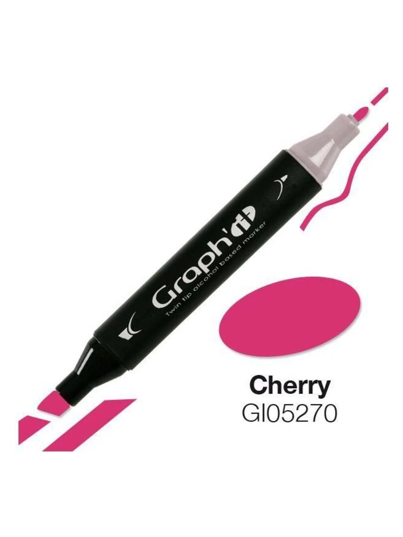 Marqueur Graph'It à double pointe Cerise N/A