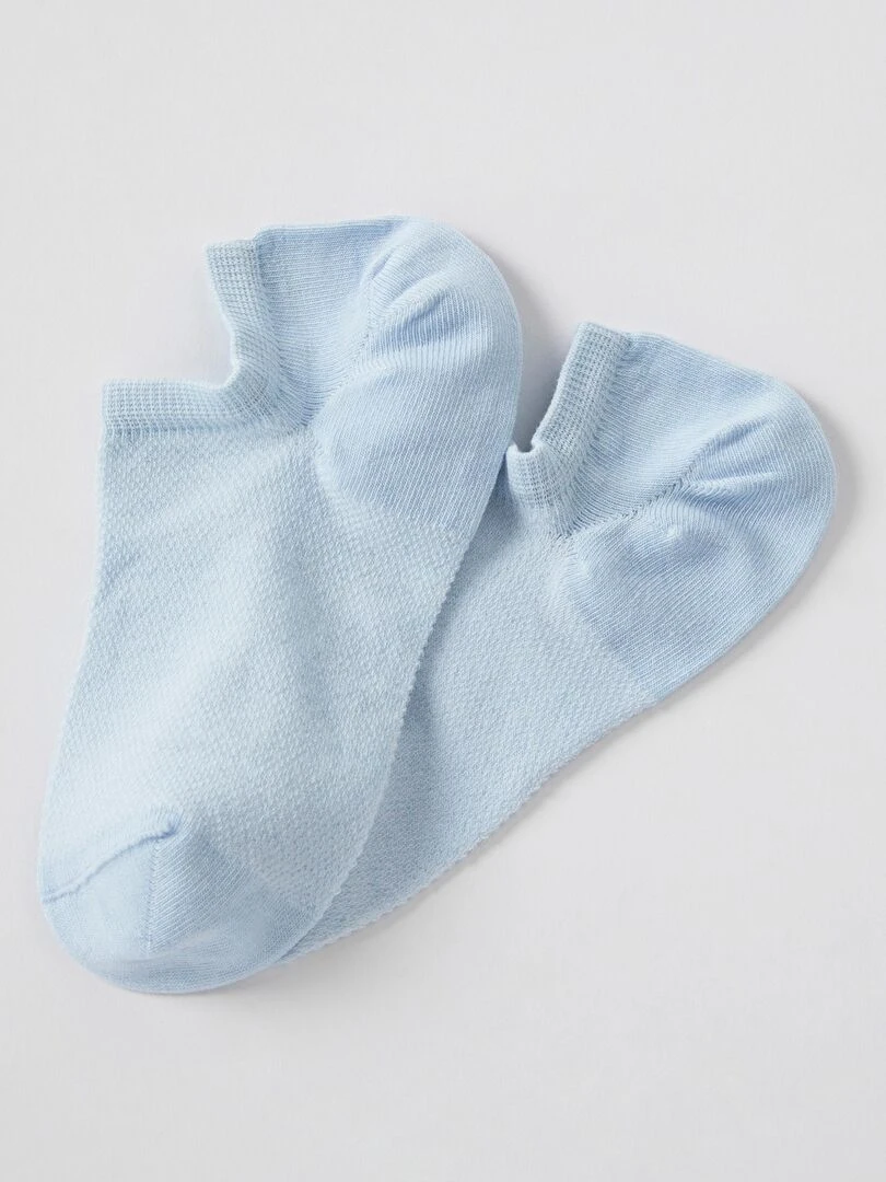 Lot de 2 paires de socquettes invisibles Climatyl Damart Bleu