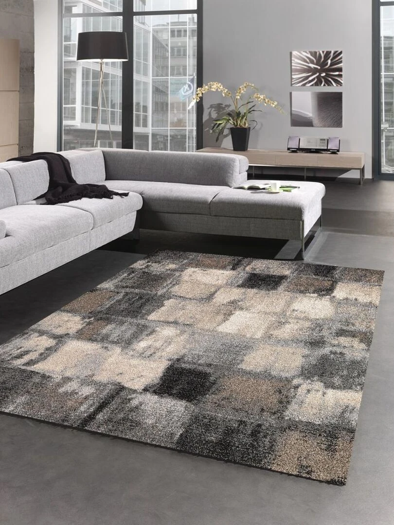 Tapis salon CALEGANT OEKO TEX® Gris