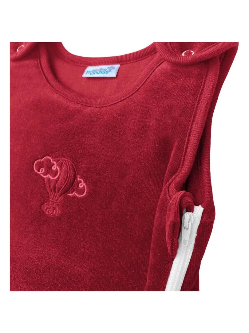 Gigoteuse Velours 0 3 mois 100% Coton Bio couleur Cerise   Bordeaux