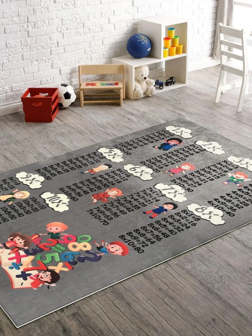 Tapis Multiplication Anthracite gris anthracite