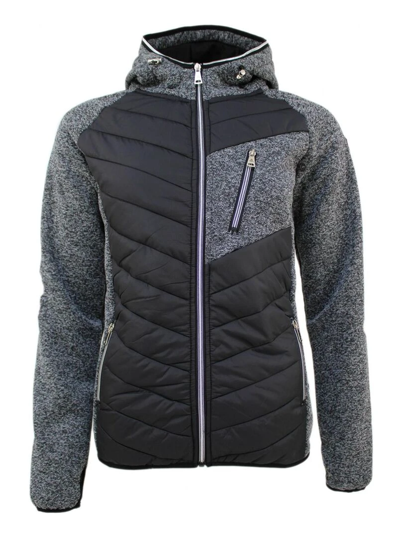 Blouson polaire femme ALBERT Noir Argenté