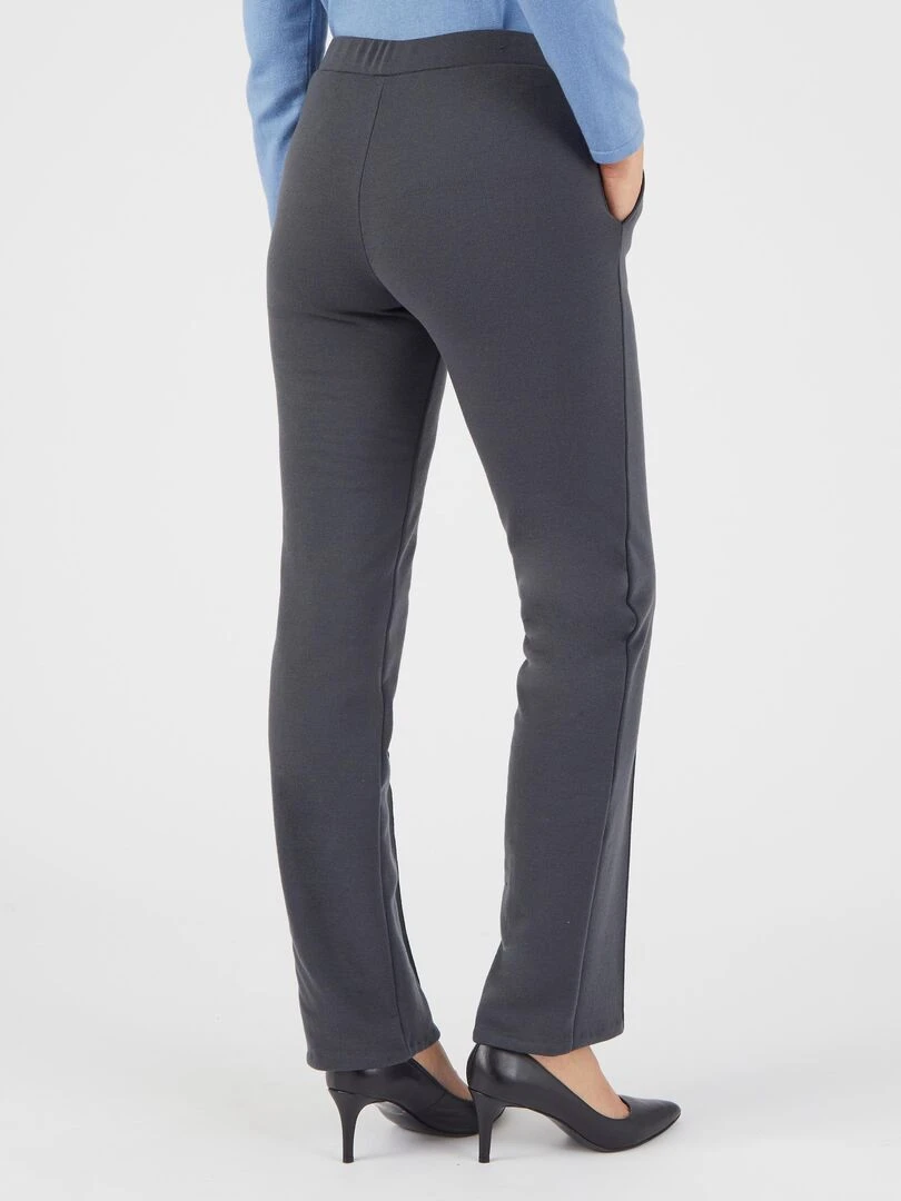 Pantalon droit maille milano Thermolactyl   Damart   Gris chiné