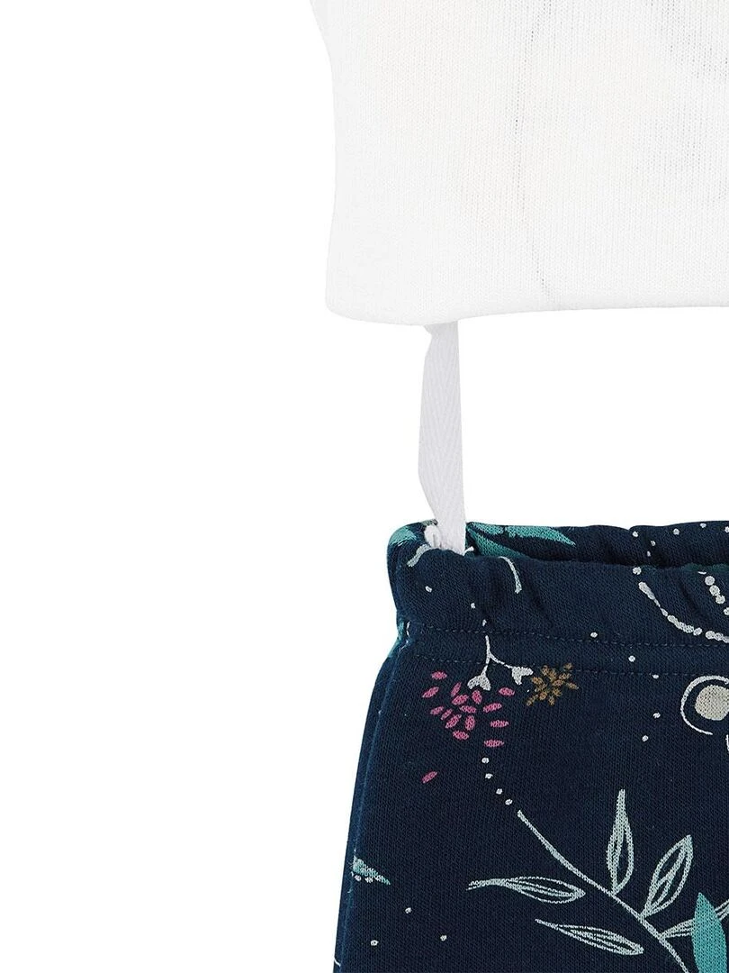 Pyjama bébé 2 pièces en velours Paloma   Bleu