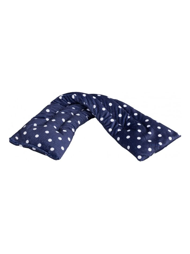 Bouillotte tour de cou Bleu à pois Made in France Bleu foncé