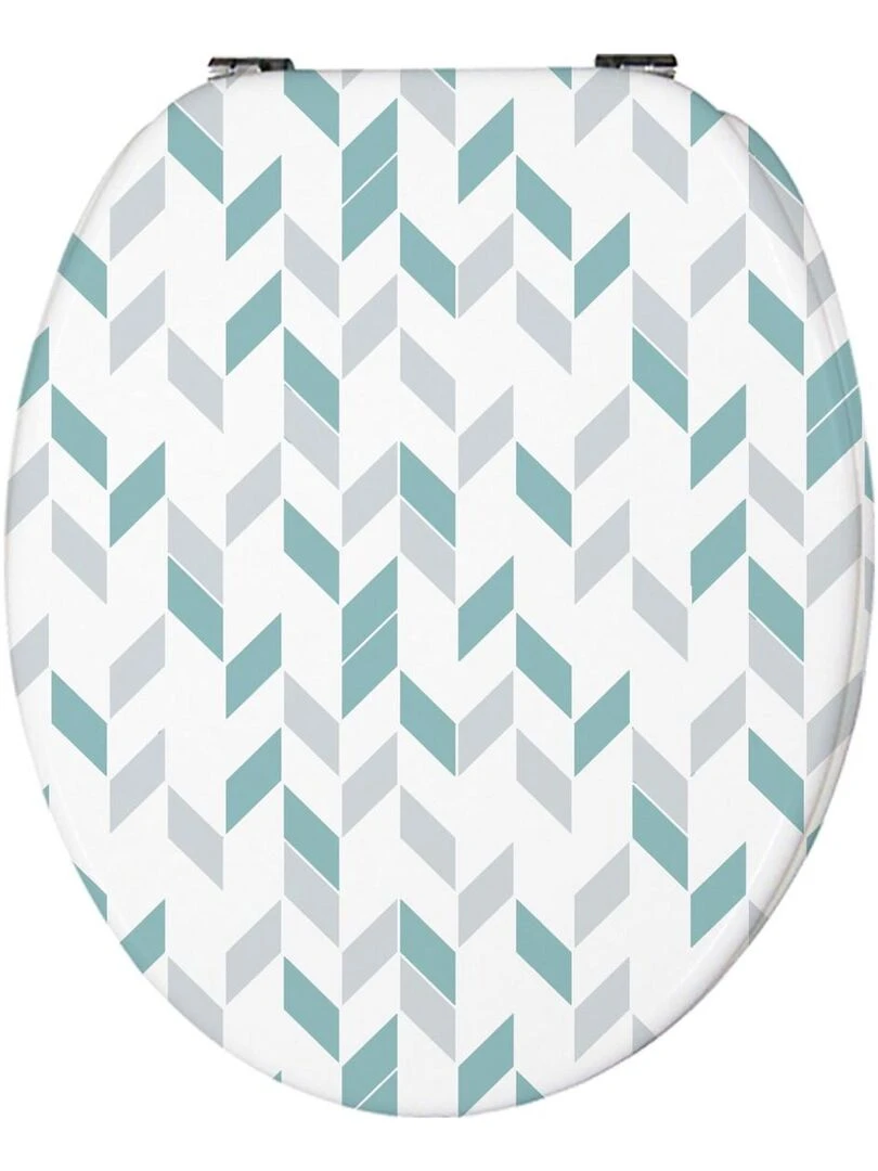 Guy Levasseur Abattant WC Plastique Thermodur bleu et blanc 44cm Blanc