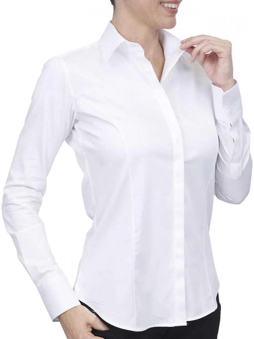 Chemise mousquetaire MARGARET   Blanc