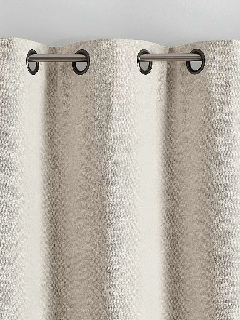 Rideau semi occultant phonique thermique KONFOR   Blanc