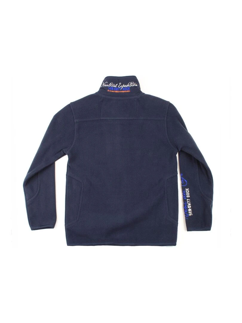 Blouson polaire garçon ECOPA VENT DU CAP Bleu marine