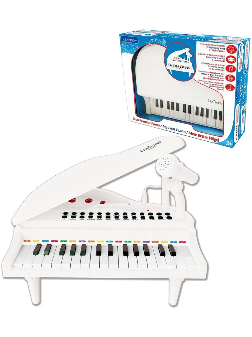 Mini Piano À Queue Électronique Avec Micro 31 Touches Lumineuses N/A