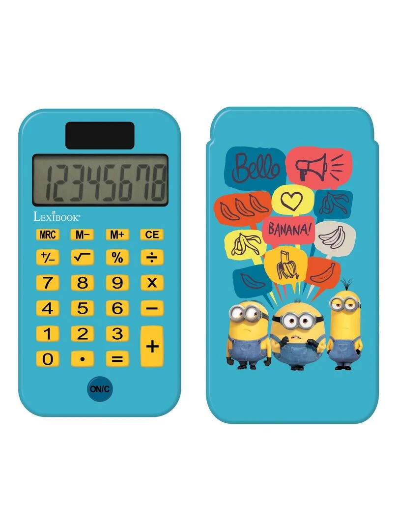 Calculatrice The Poche Avec Couvercle De Protection Minions N/A