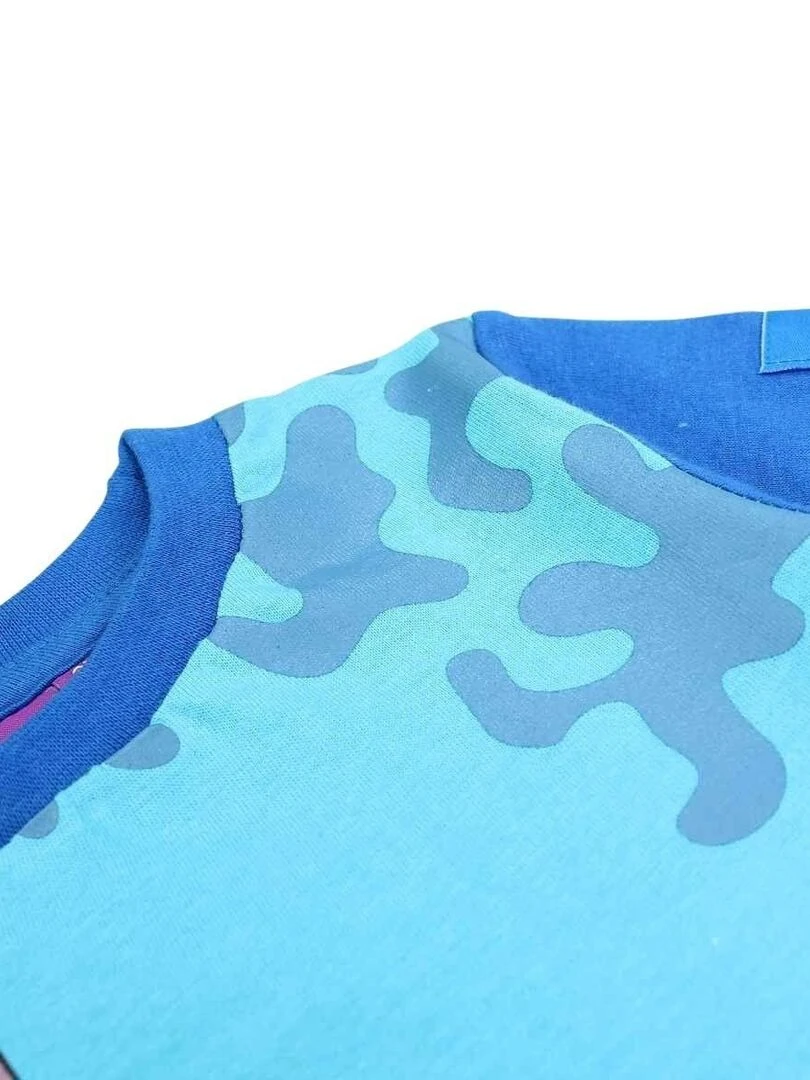 Disney   T shirt garçon imprimé Lilo Et Stitch en coton   Bleu