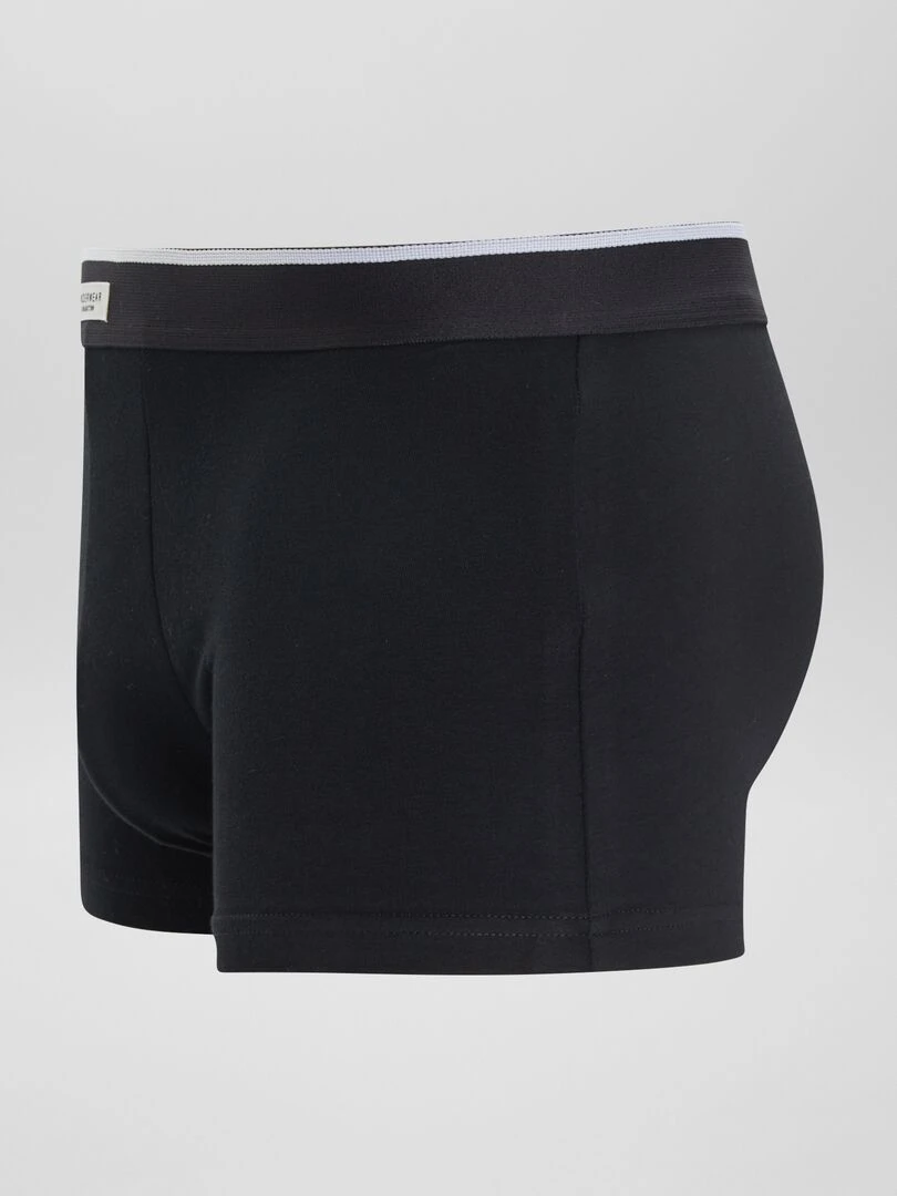 Lot 3 boxers stretch   Blanc/noir