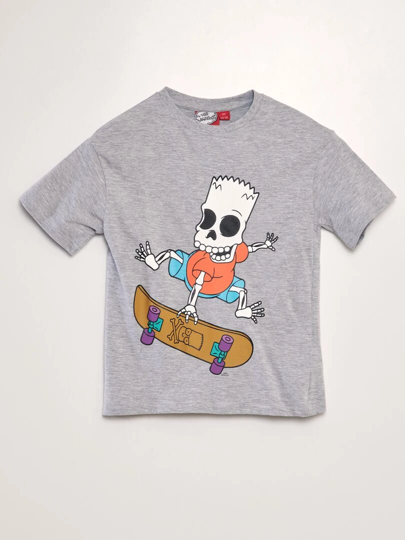 T shirt 'Simpsons' à col rond Gris