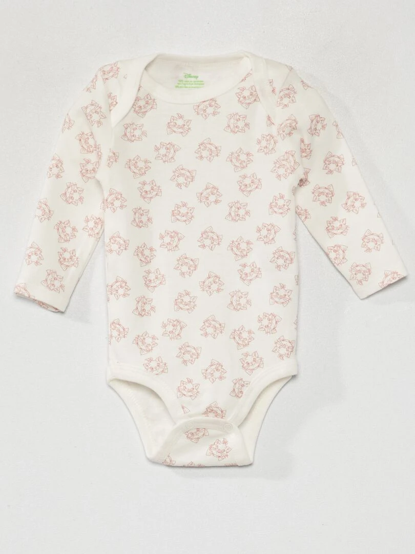 Lot de 2 bodies Blanc/rose