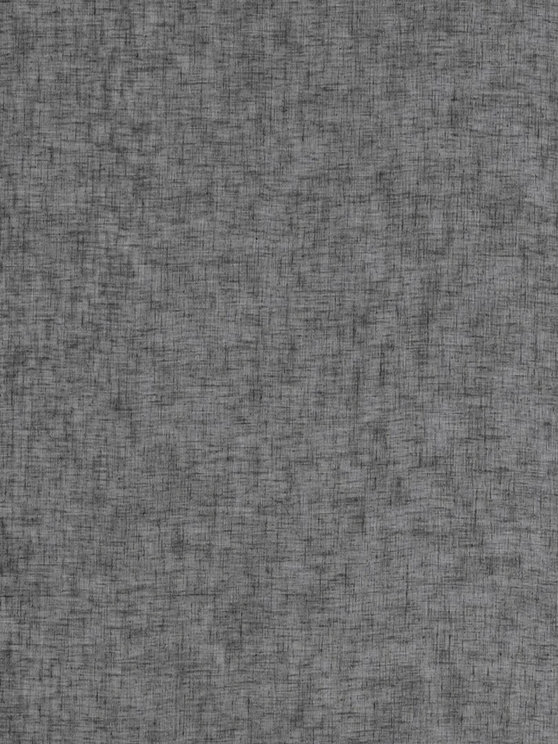 Rideau voilage tamisant en poly lin   gris anthracite
