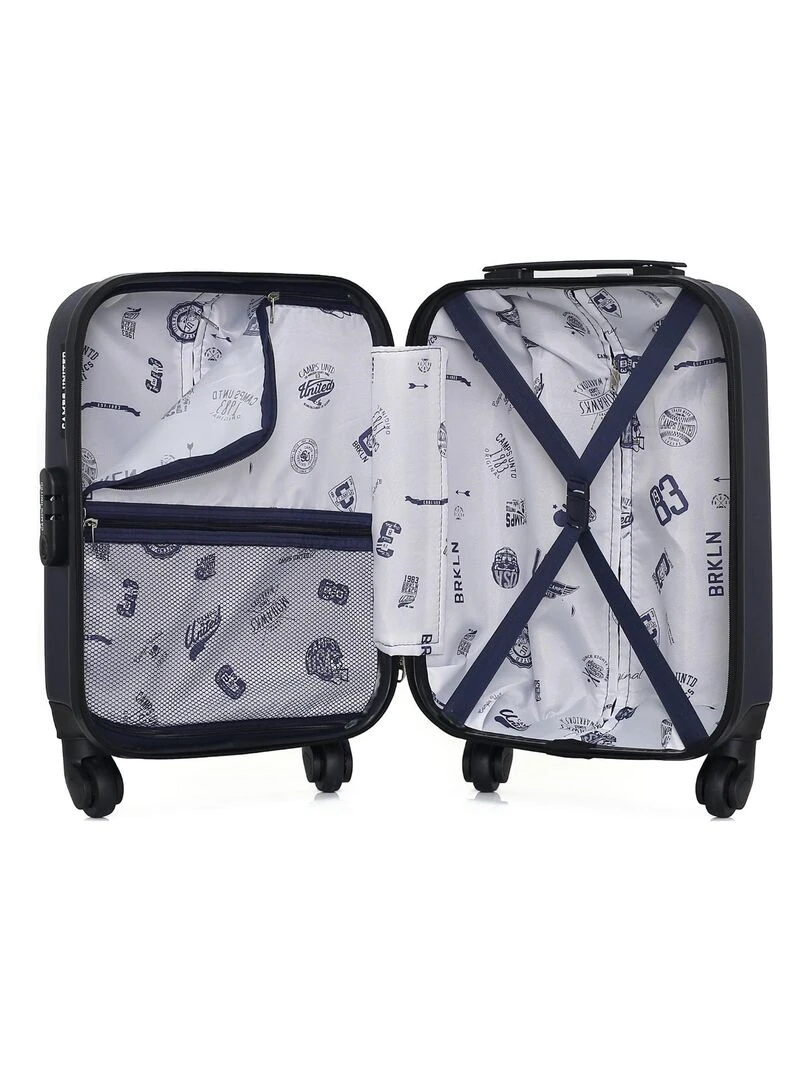 CAMPS UNITED   VALISE CABINE XXS BERKELEY 4 ROUES 46 CM   Bleu marine