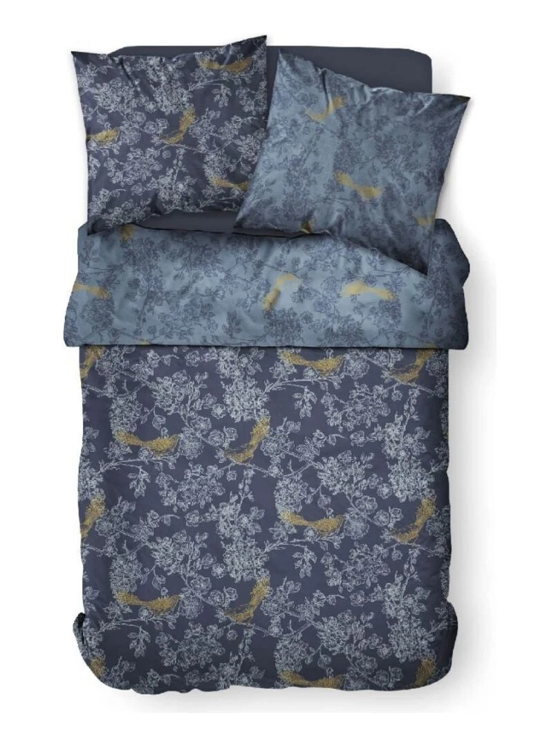 Housse de couette Sunshine Kelebron + taie(s) 100% coton 57 fils Bleu