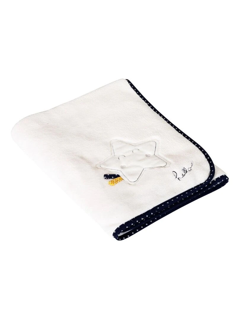 Couverture 75x100 en polyester blanc SAUTHON Blanc