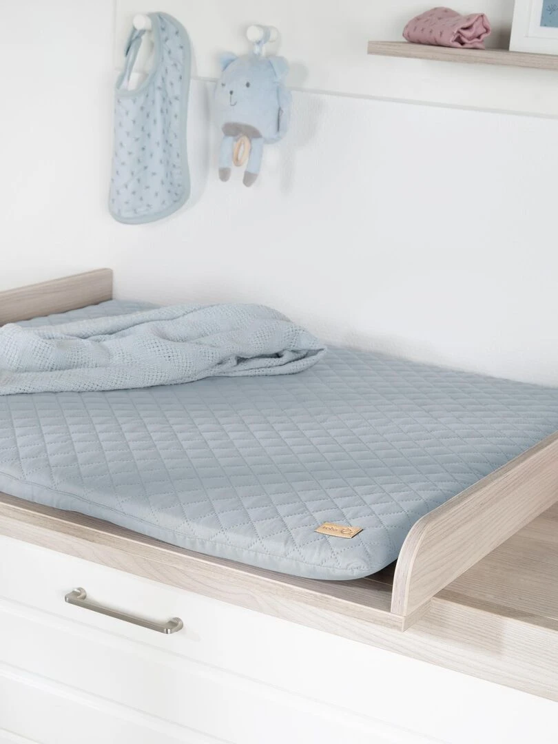 ROBA Matelas À Langer "roba Style" 85x75 Bleu Clair Bleu