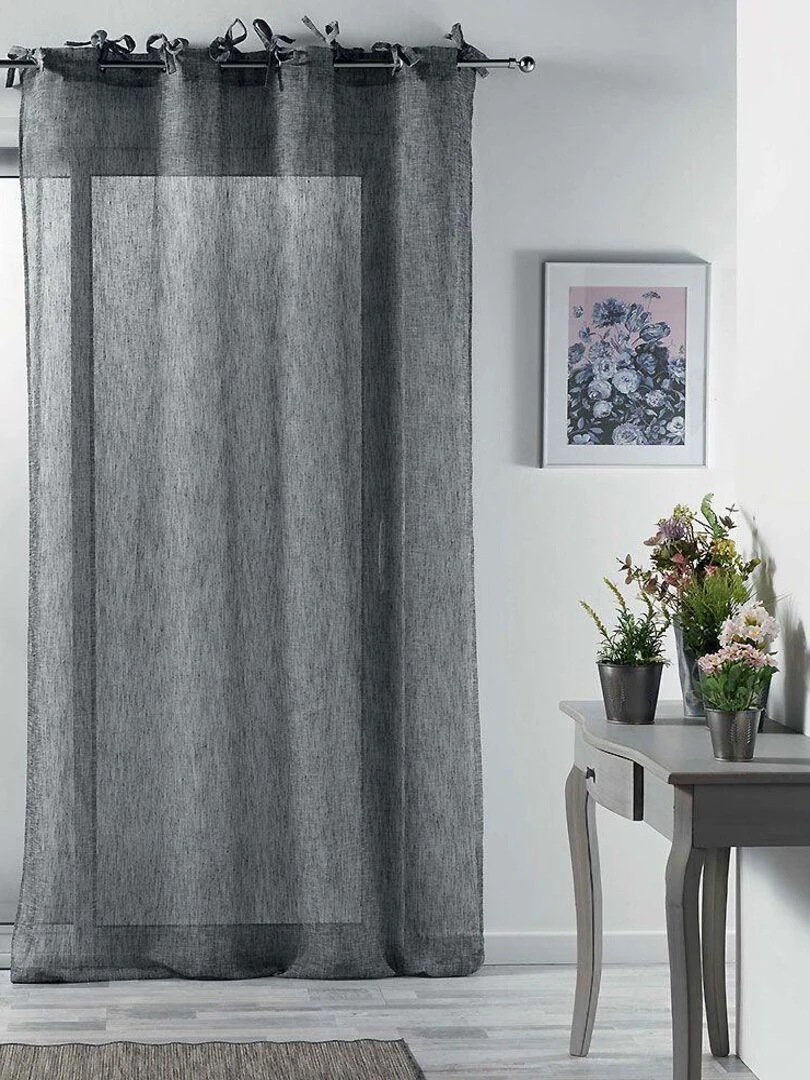 Voilage Charlotte gris anthracite