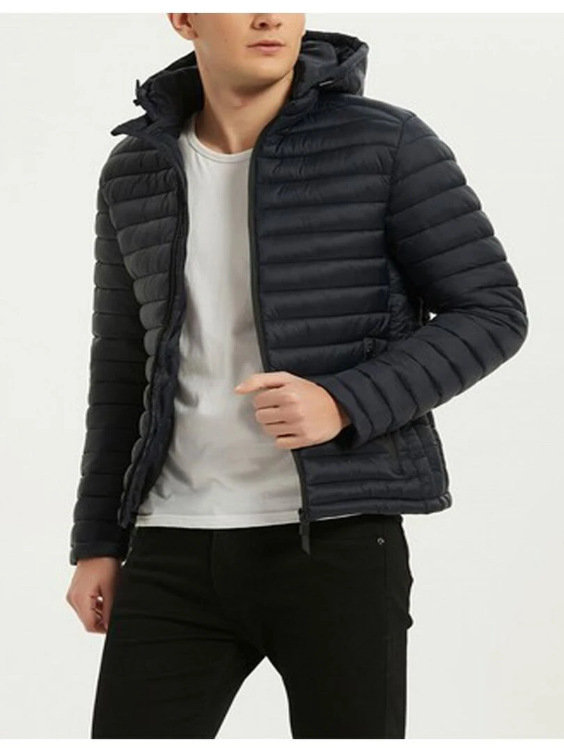 doudoune a capuche Kebello Bleu marine