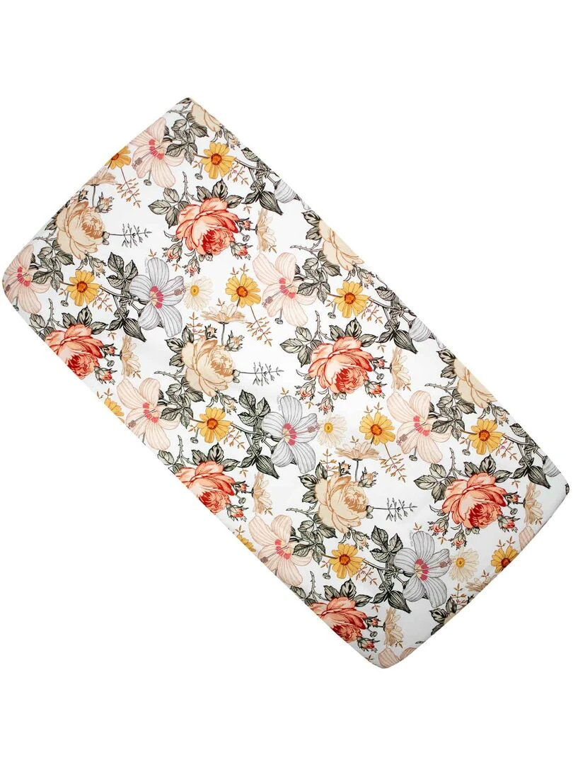 Drap housse berceau en coton Néo Vintage Multicolore