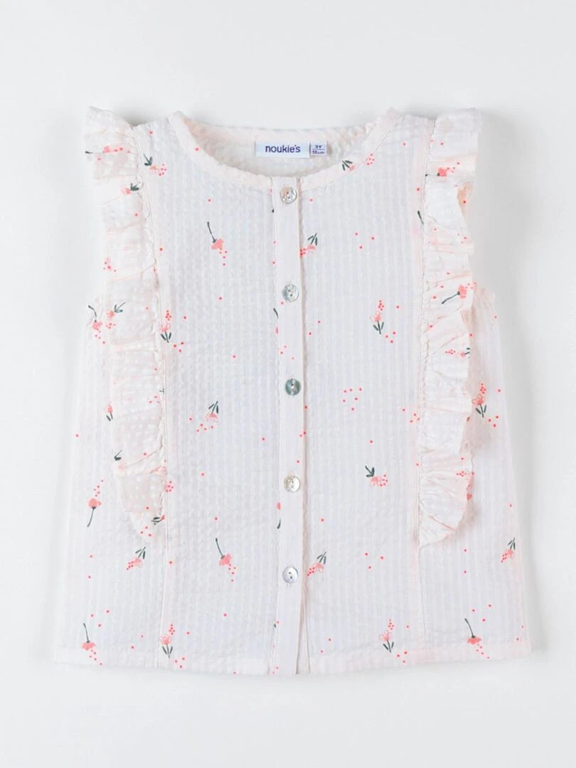 Blouse sans manches à imprimé fleuri Noukie's Rose