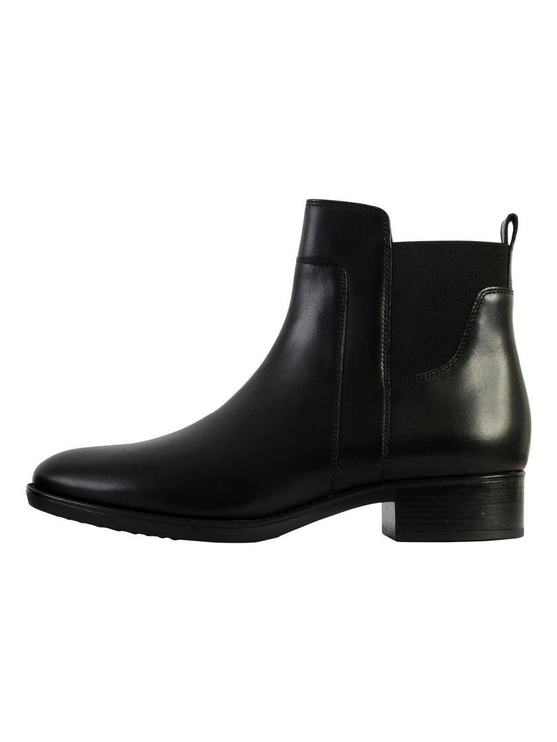 Bottine Cuir Geox Felicity Smo.Lea   Noir