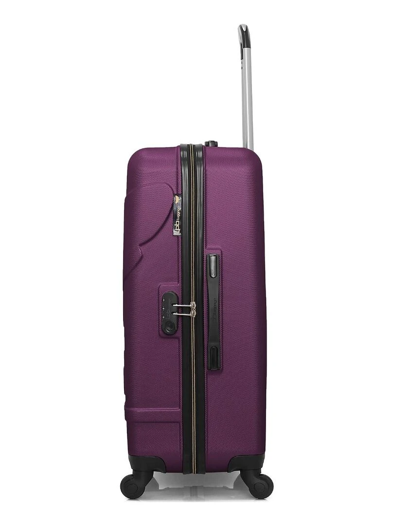 LPB LUGGAGE   SET DE 3 ABS NORINE A 4 ROUES   Violet prune