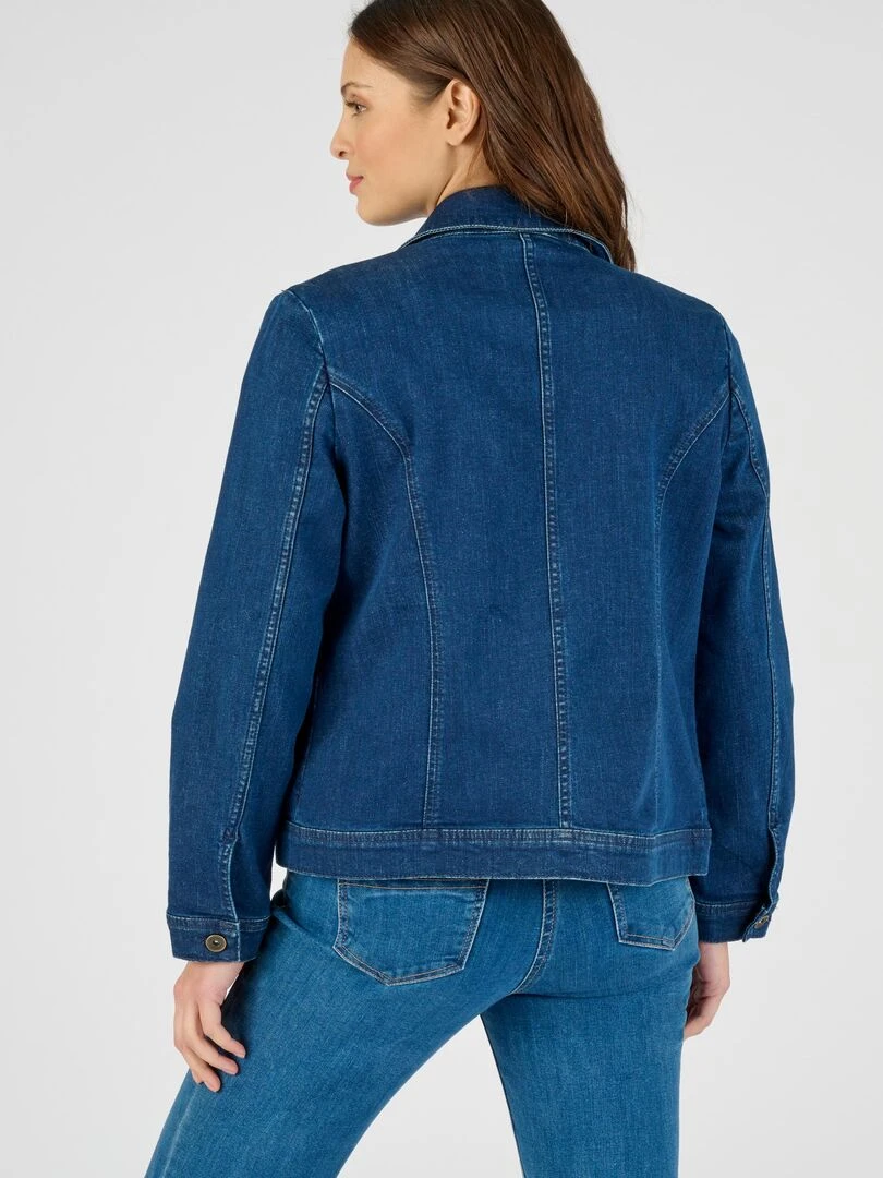 Veste jean finitions brillantes   Damart   Bleu