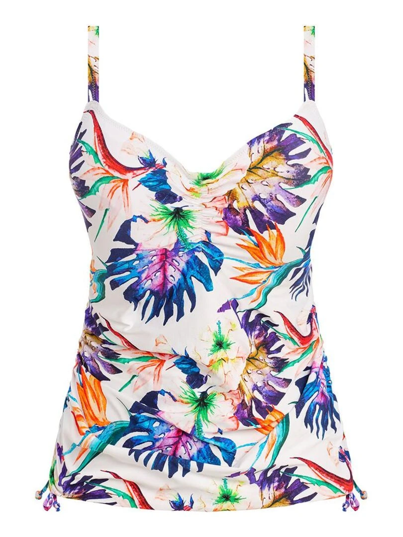Haut de maillot tankini twisté à armatures Paradiso   Blanc