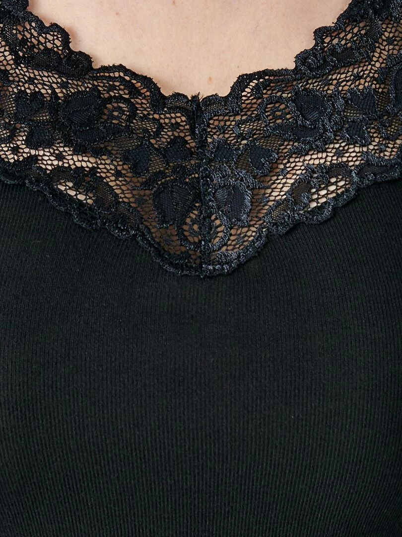 Débardeur toucher soyeux Thermolactyl   Damart   Noir