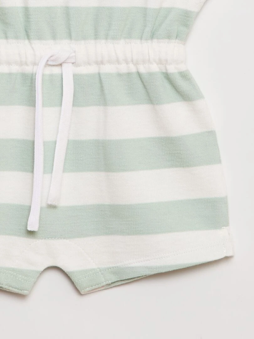 Combinaison en éponge   Blanc/bleu