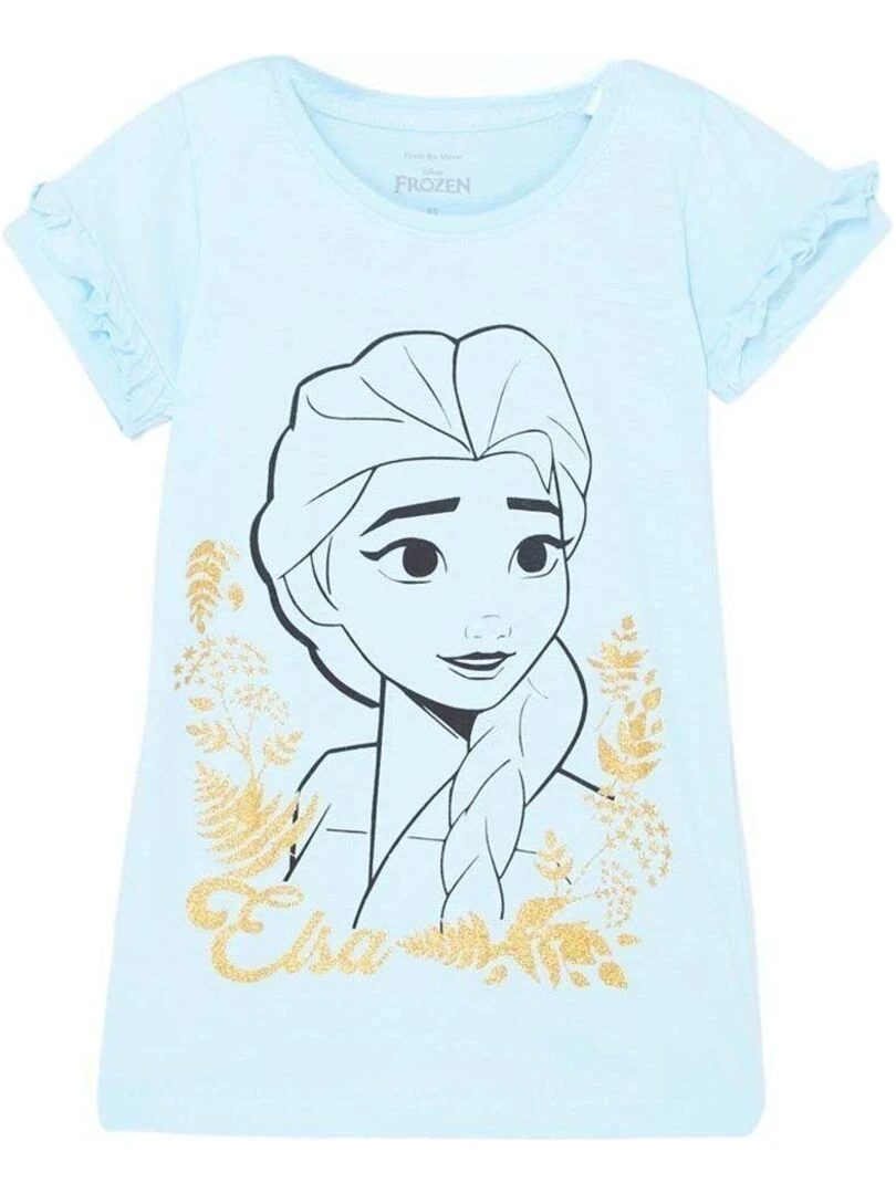 Disney Chemise De Nuit fille imprimé La Reine Des Neiges en coton Bleu