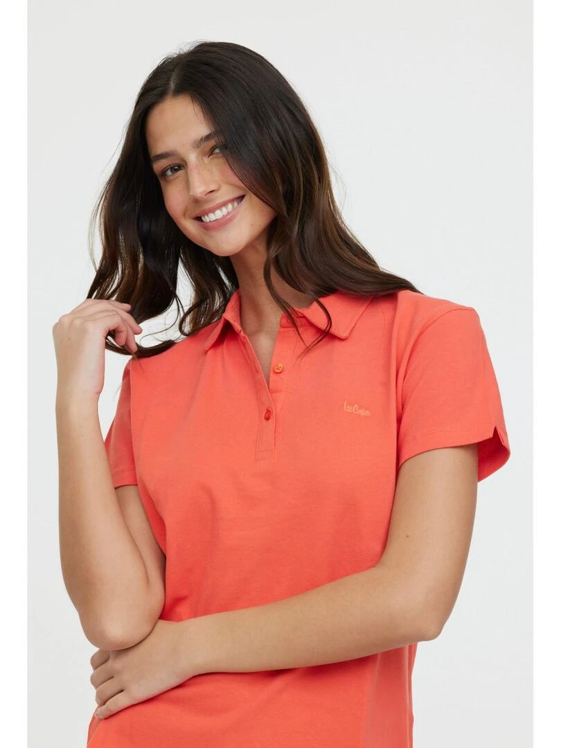 Lee Cooper   Polo manches courtes coton regular BEA   Orange