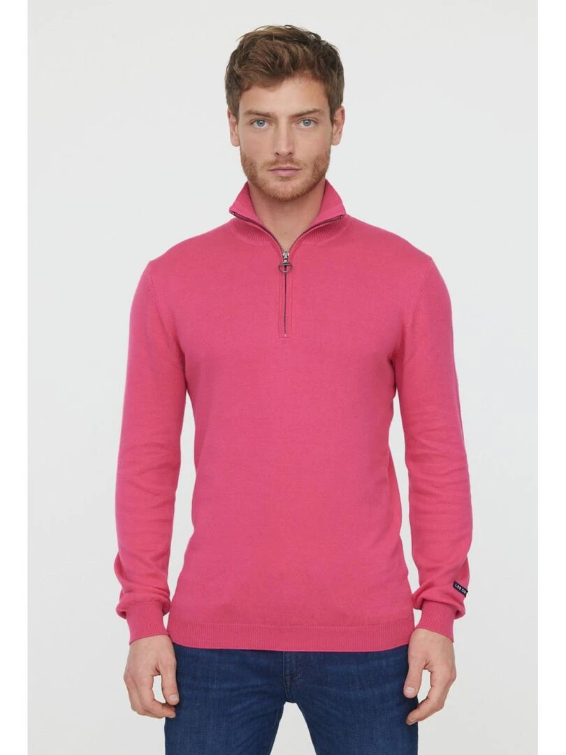 Lee Cooper Pull manches longues coton regular CAPIR Rose fushia