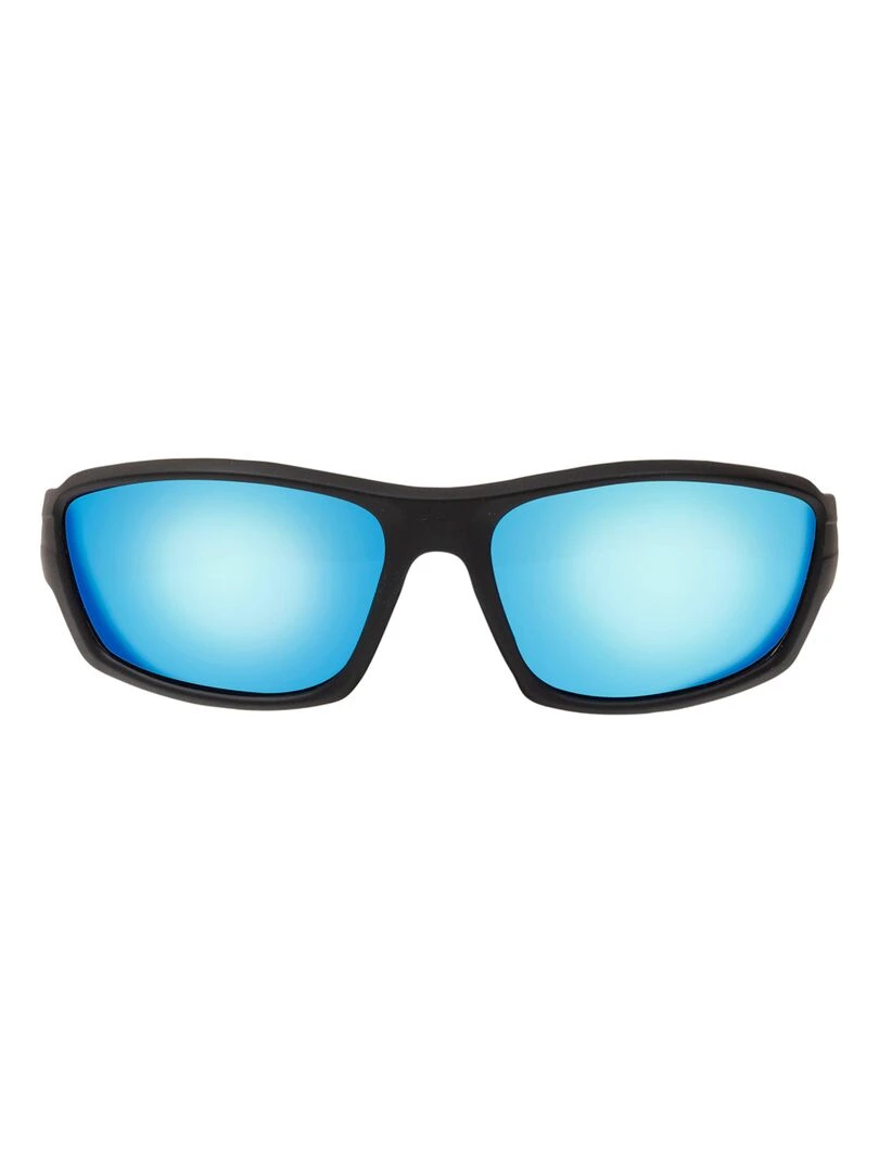 Lunettes de Soleil mixte sport Noir verres mirroirs Noir