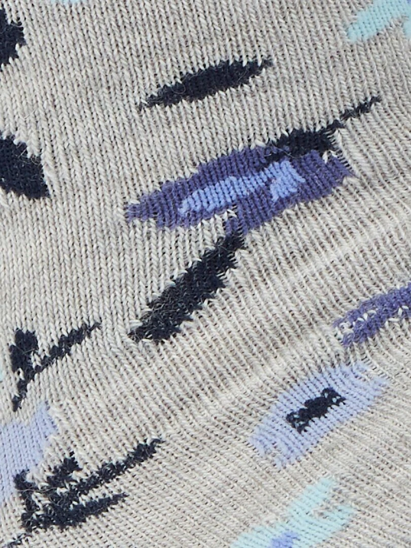 Lot de 2 paires de chaussettes maille fantaisie chaude Thermolactyl   Damart   Bleu