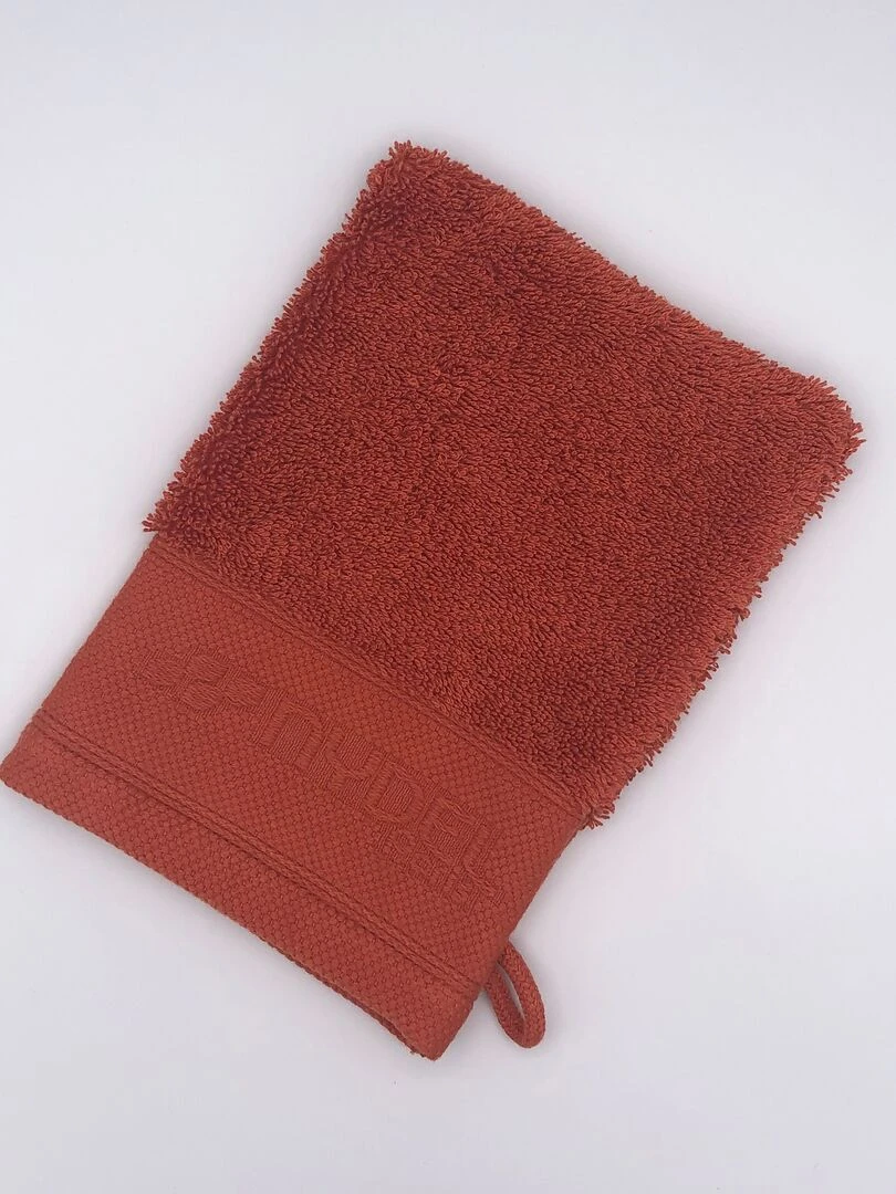 GANT 15x21 cm COTON BIO 700grm ² Rouge carmin