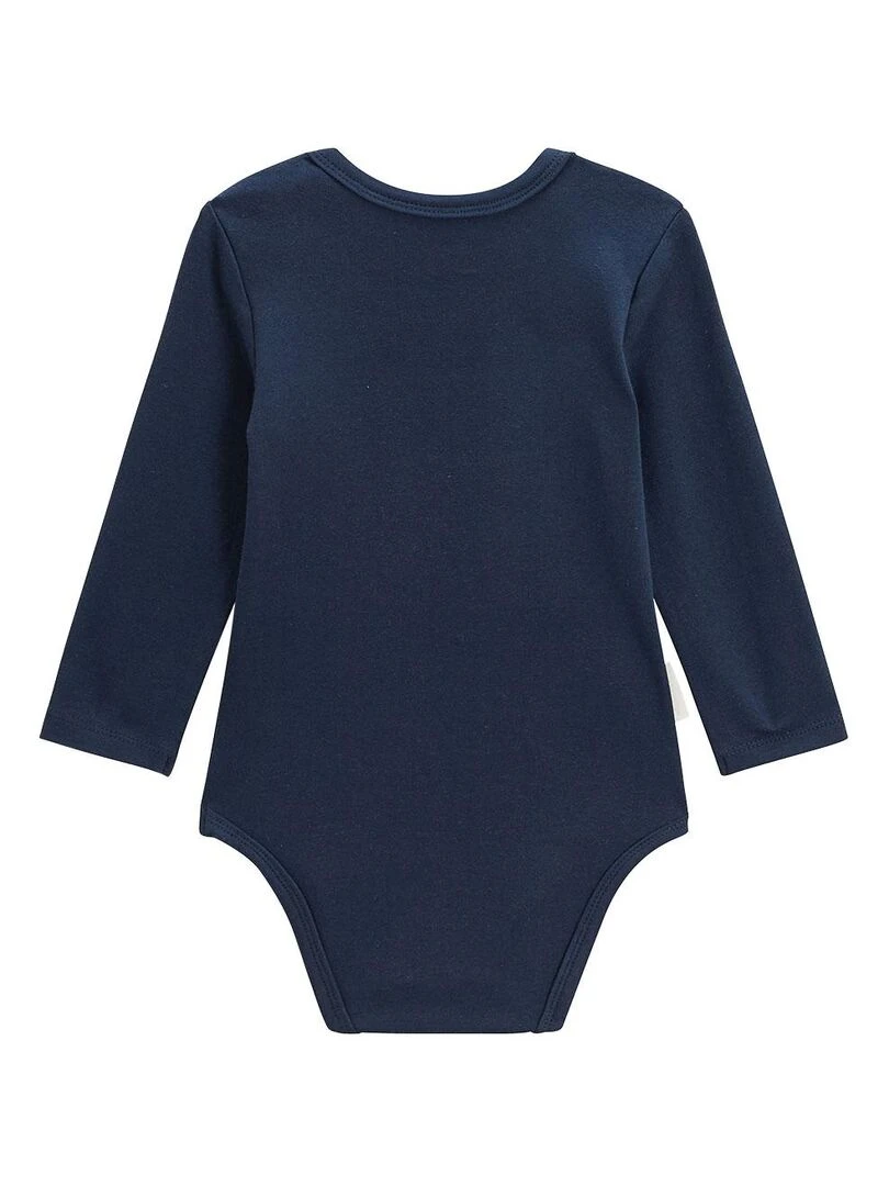 Lot de 2 bodies bébé manches longues Misscerise   Bleu